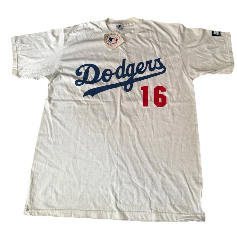 Vintage Dodgers Nomo #16 Starter Tee 1995 MLB Baseball Shirt XL